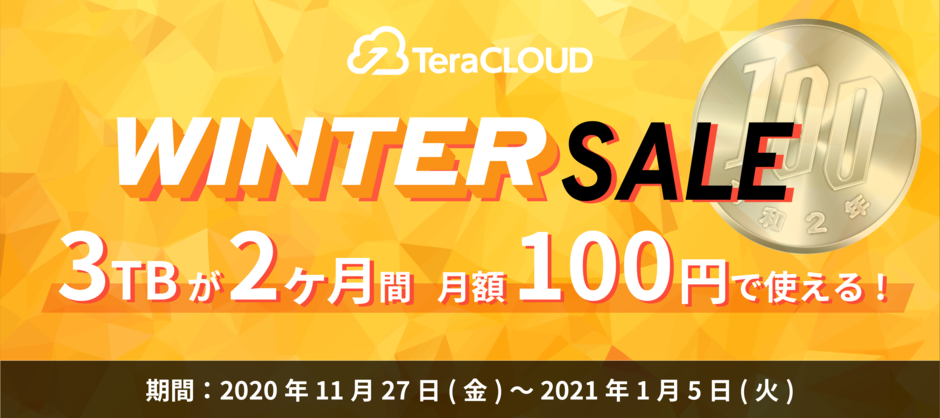TeraCLOUD2020wintersale
