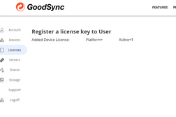 ライセンス登録