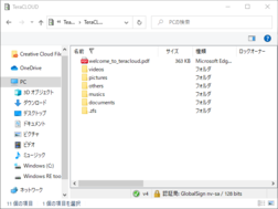 InfiniCLOUD接続完了