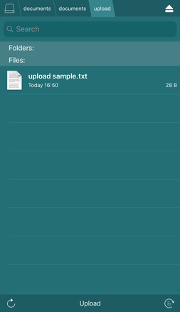 アップロードが完了